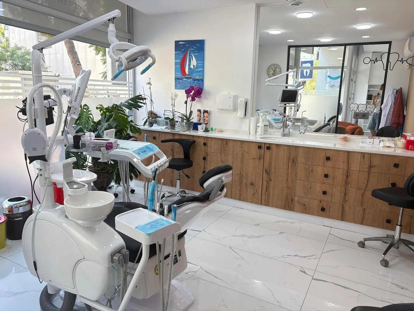 Equipped dental treatment room at the practice