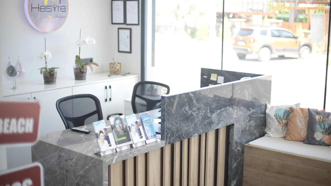 Reception area at the Hesire Dalyan branch